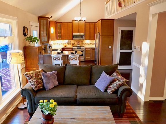 Vaulted open living space