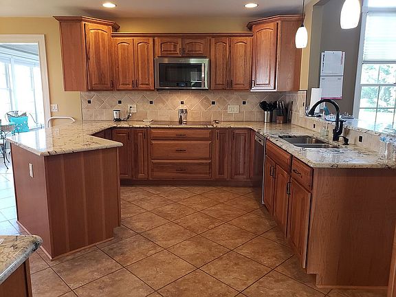kitchen with granite counter