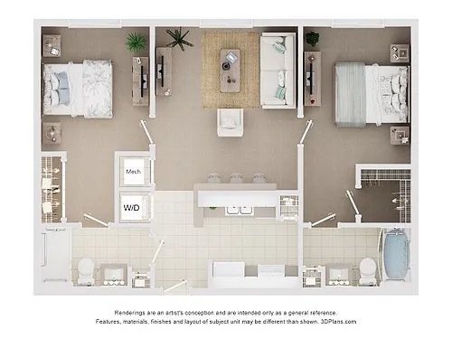 Floor plan Two Bedroom B