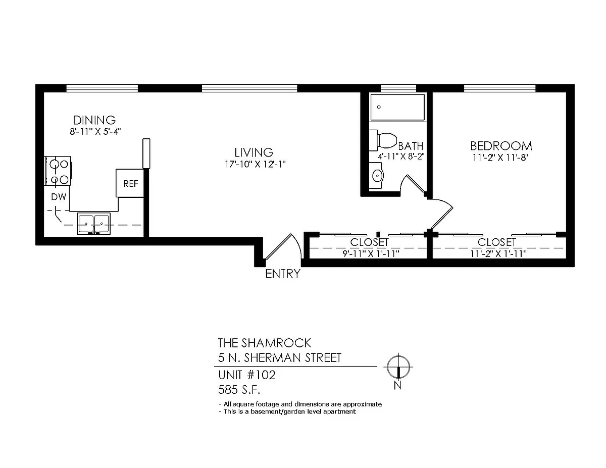 Floor plan 1 Bedroom