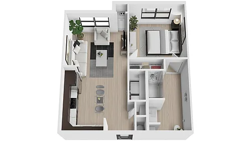 Floor plan 1X1