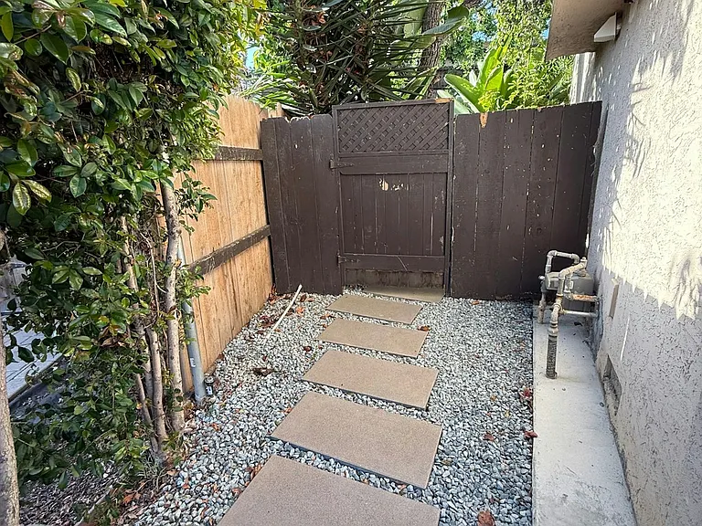 Walkway to private entrance