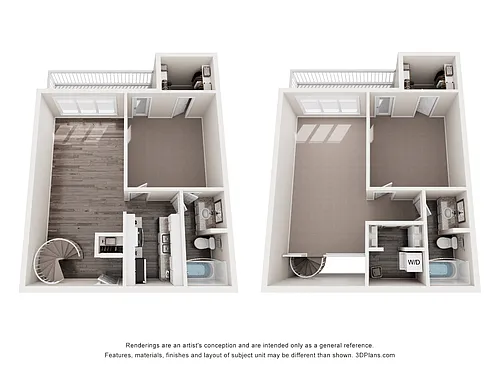 Floor plan 2 Bed 2.5 Bath Summit Renovated
