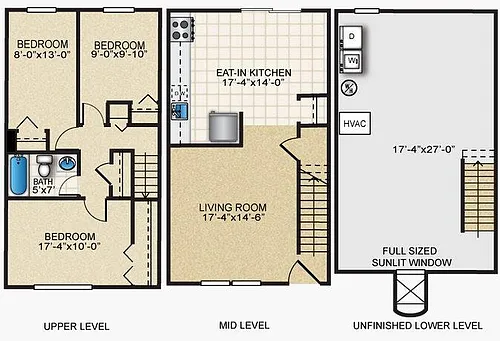 Floor plan Three Bedroom