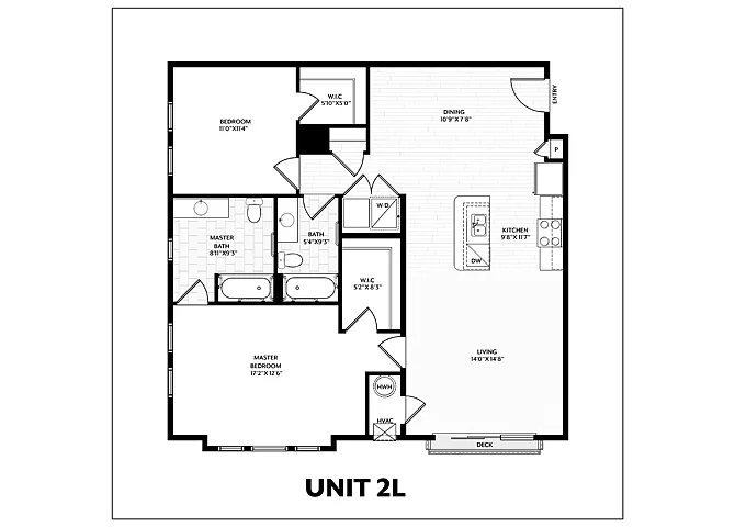 Floor plan 2 Bed/2 Bath-2L
