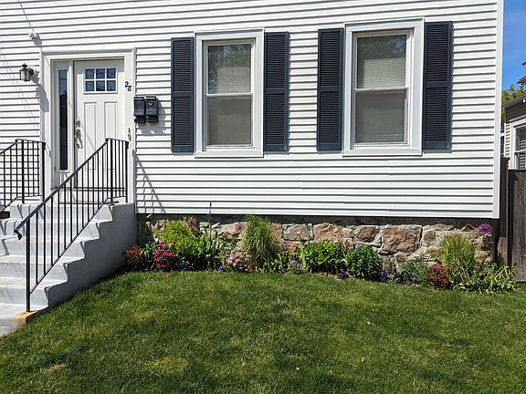 Landscaped, steps are freshly painted