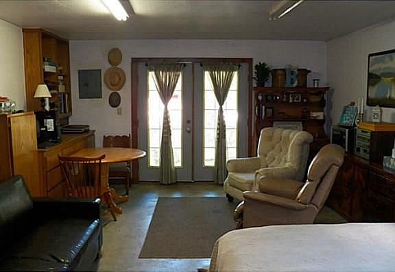 Studio/Study/Office. French doors for entry to Studio Cottage