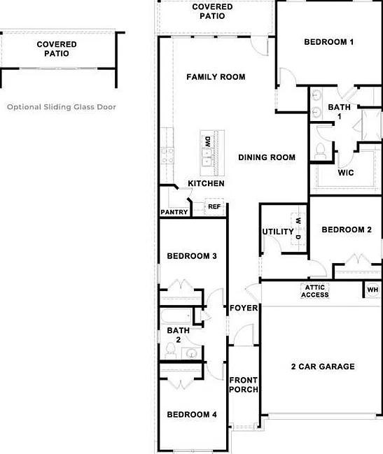 4 bed, 2.0 bath, 1737 sqft, $2,100 — Photo 2