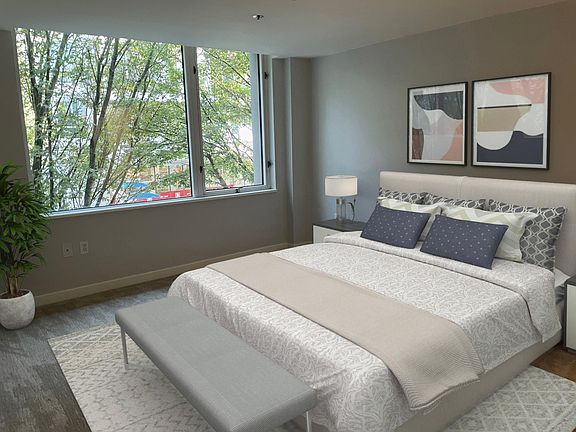 Master bedroom and bath. Large closets.