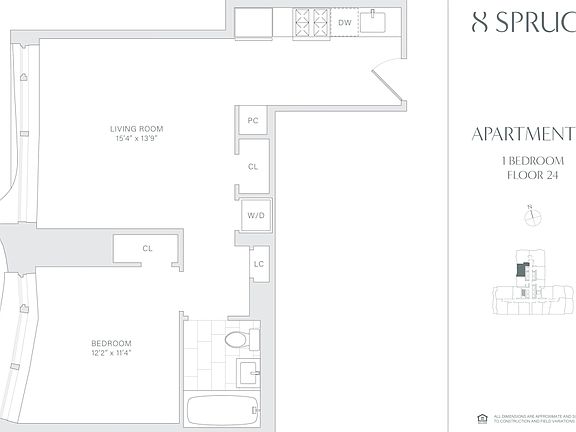 2nd image of 8 Spruce St APT 24C