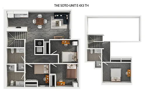 Floor plan E4x3 Townhouse