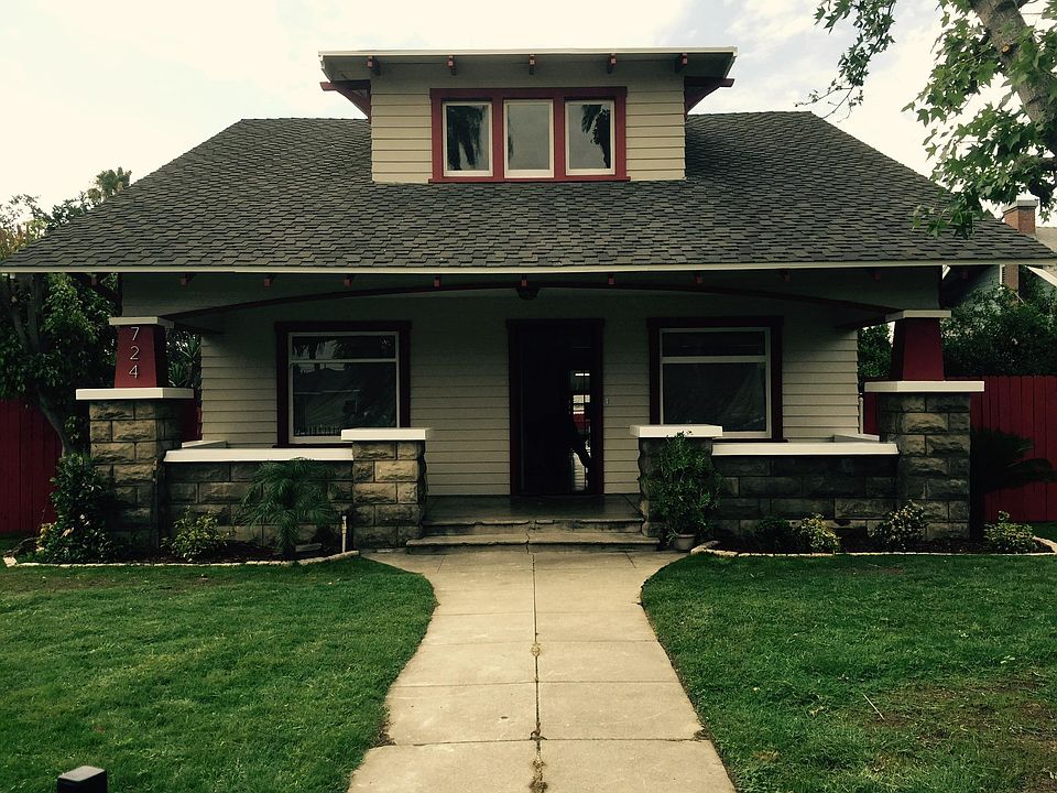 Front yard with large front porch