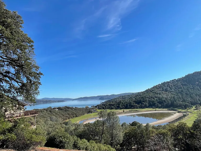 Little Borax Lake and Clearlake from a hike nearby
