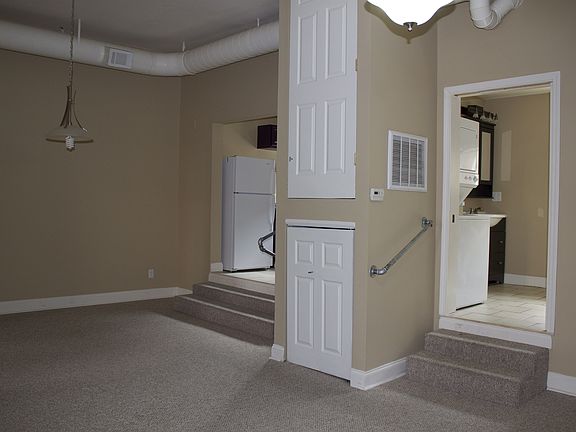 storage closet/HVAC above