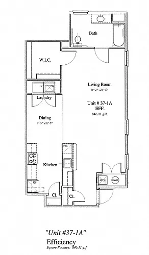 Floor plan Studio