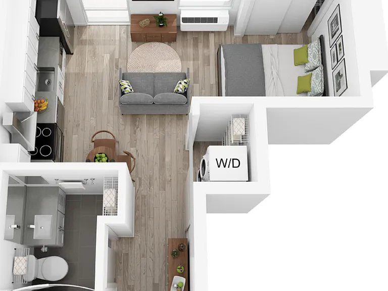 Plan L | studio, 1 bathroom Plan L | studio, 1 bathroom