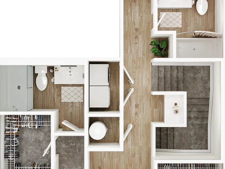 MF U3 Townhome 3bed - 2.5 bath - 1552 sqft