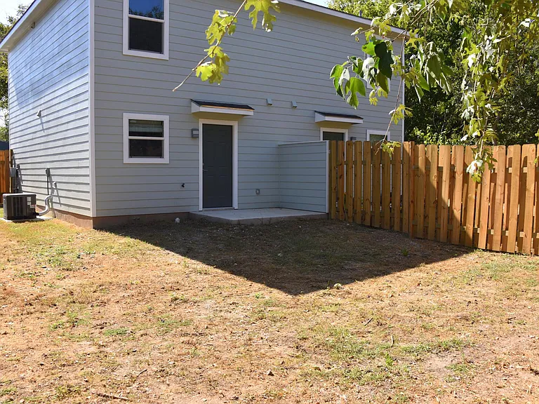 backyard with privacy fence.