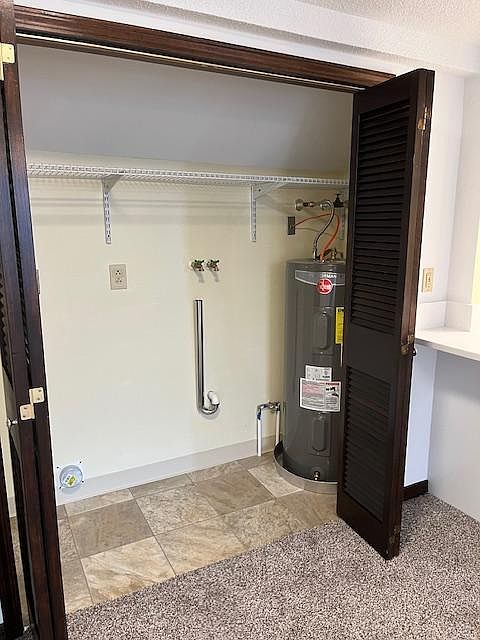 Hook ups for washer and dryer.