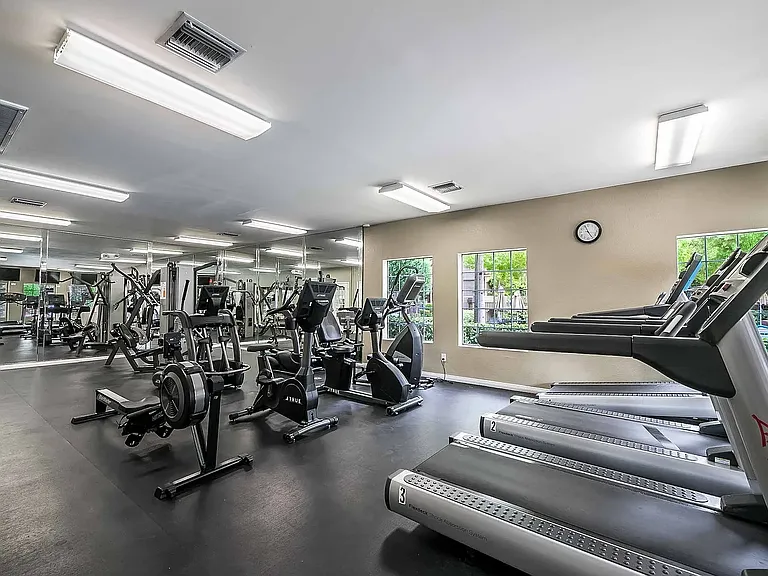 One of the two workout rooms for your use