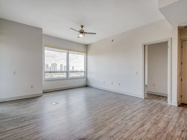 Abundance of natural light with city views