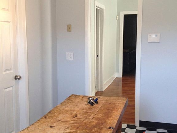 Kitchen with butcher-block island