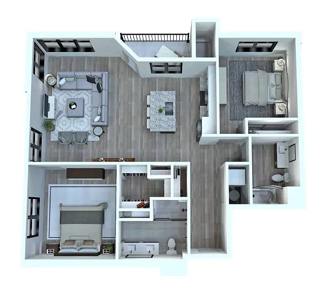 Floor plan B21 - V