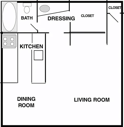 Floor plan Studio