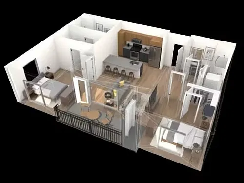 Floor plan Two Bedroom