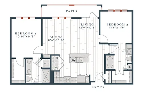 Floor plan B3-1132