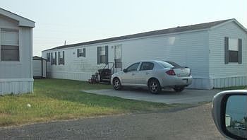 Front of Mobile Home