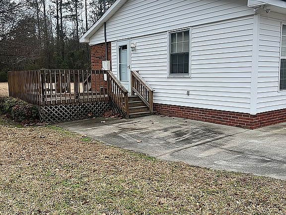 Side view with deck