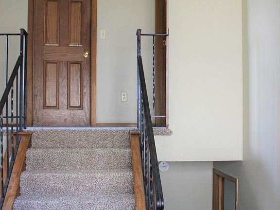View from main floor to upper bathroom and upper 2 bedrooms. High ceilings in main floor. Very open floor plan. PHOTOS of main floor will be posted when main floor upgrades are complete.