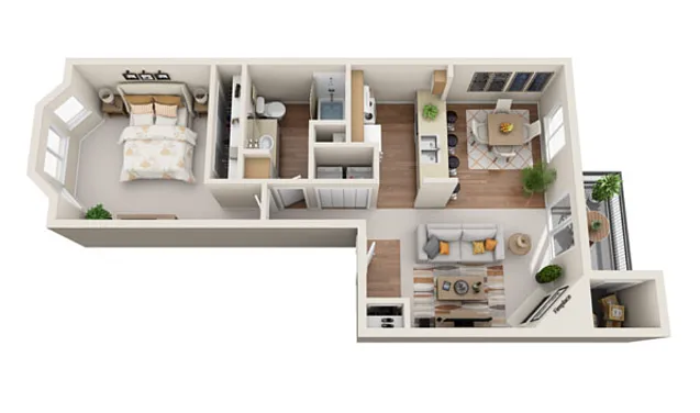 Floor plan 1X1