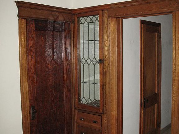 LR leaded glass china closet