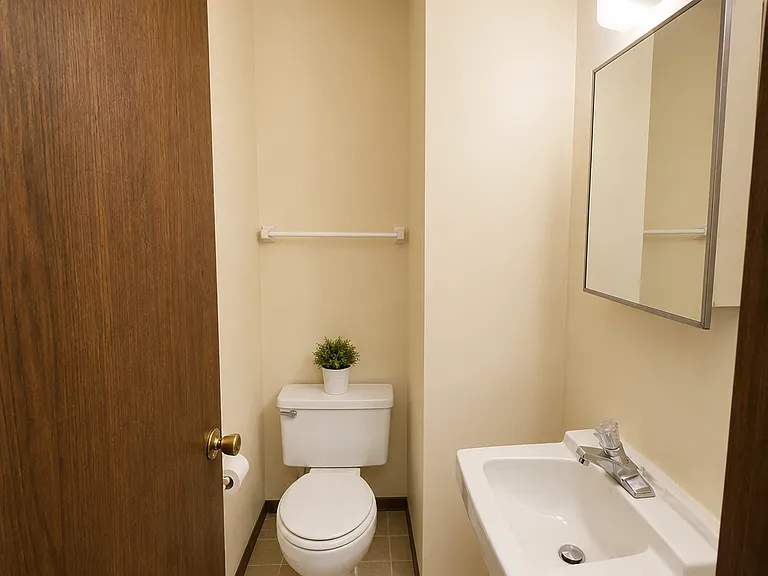 1/2 bath downstairs