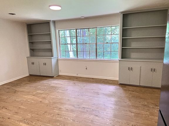 Living Room with built in storage.