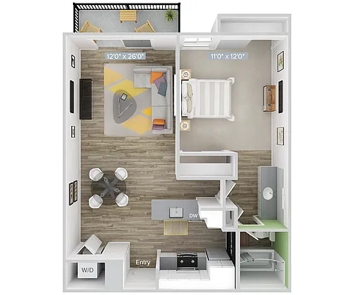 Floor plan A1-664-2-WD