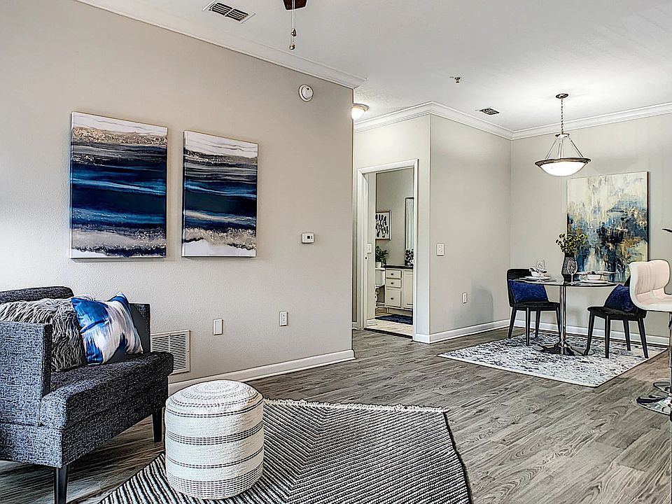 Our apartment homes offer open-concept living, seamlessly connecting living, dining, and kitchen spaces.