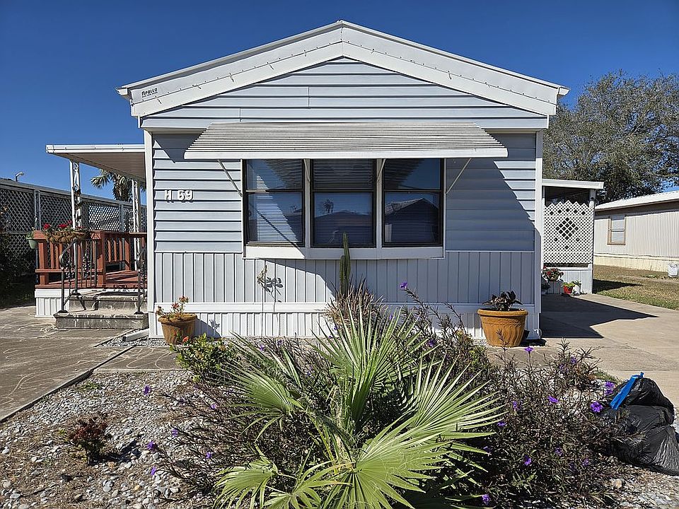 Front of mobile home