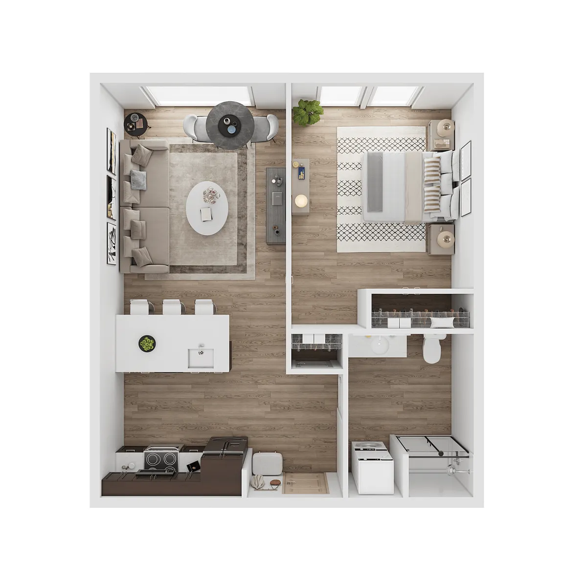 Floor plan 1X1 G