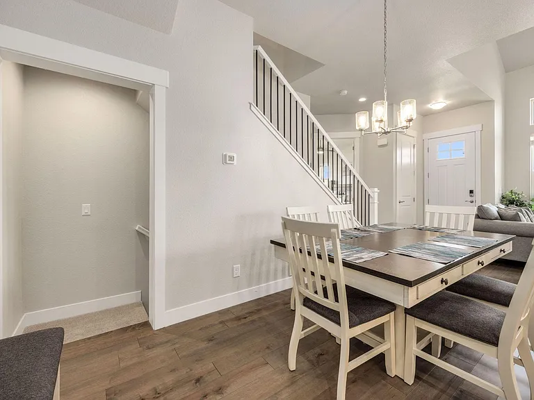 Dining and entry to basement