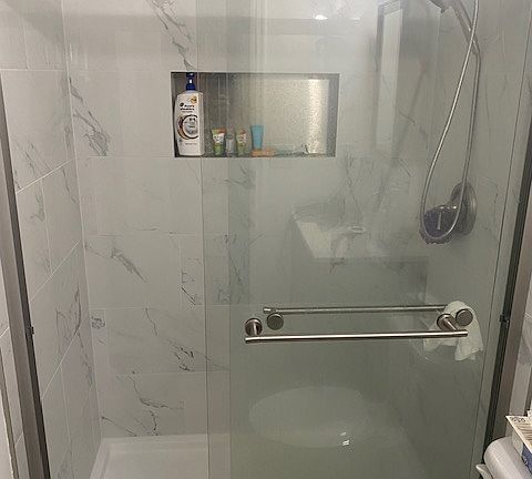 Master bath remodeled