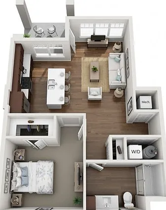 Floor Plan 1A | Seasons at Orchard Hills | Apartments in Oak Creek, WI Floor Plan 1A | Seasons at Orchard Hills | Apartments in Oak Creek, WI