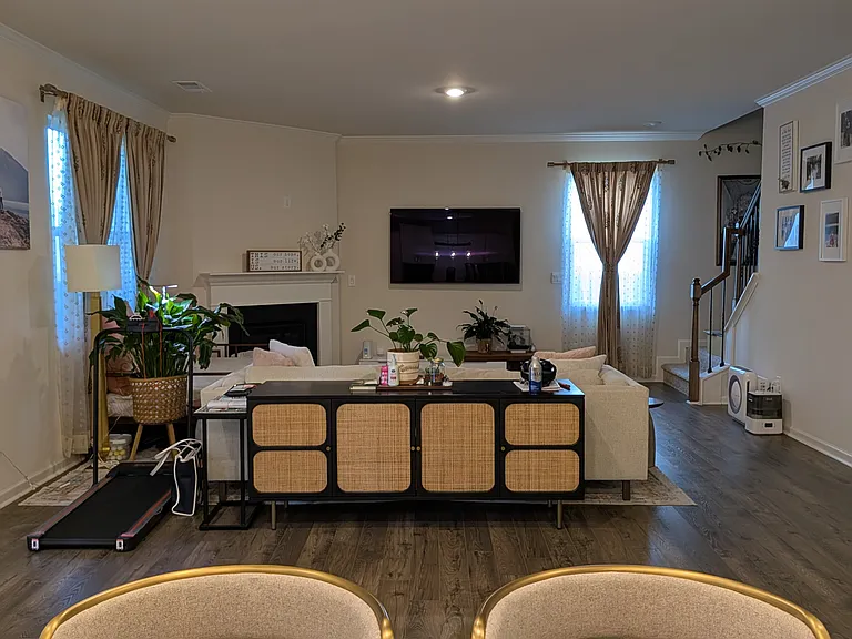 View from the Kitchen Island to Family Room
