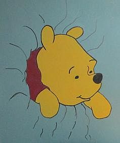 Kid room with custom wall art
