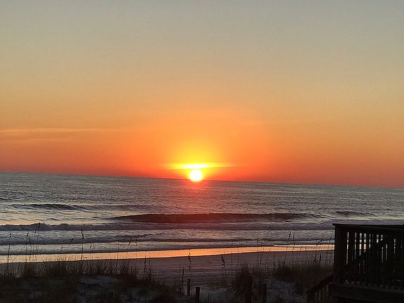 View from the dune walkover