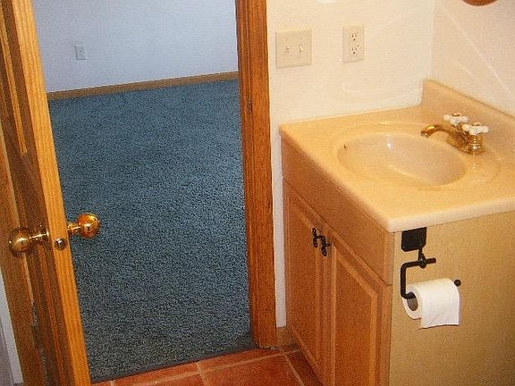 Sorry I meant to get the whole bathroom in yhe photo. There are two bathrooms in the house. This is the bathroom in the master bedroom. They both have shower and bathtub together.
