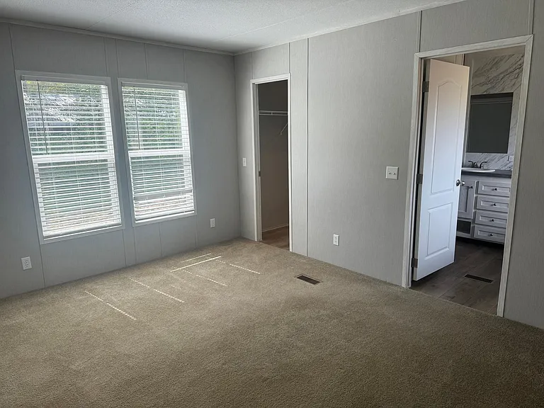 Master bedroom with walk-in closet