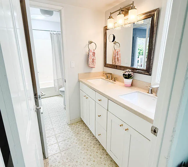 upstairs bathroom off master